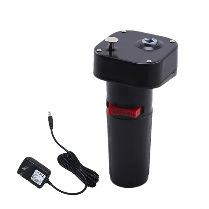 Moteur de rôtisserie alimenté par batterie avec adaptateur