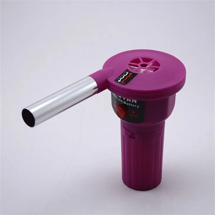 Purple Battery Electric BBQ Fan