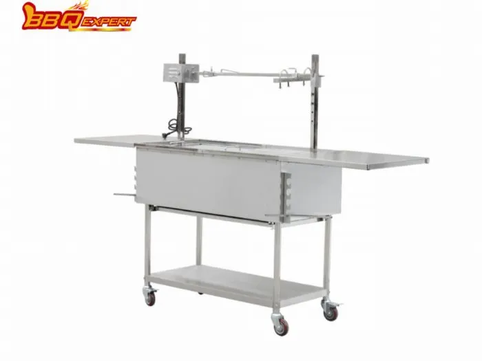 Multi-function Heavy Duty Rotisserie Bbq Grill Outdoor Or Indoor Stainless Steel Grill With Rotisserie Spit